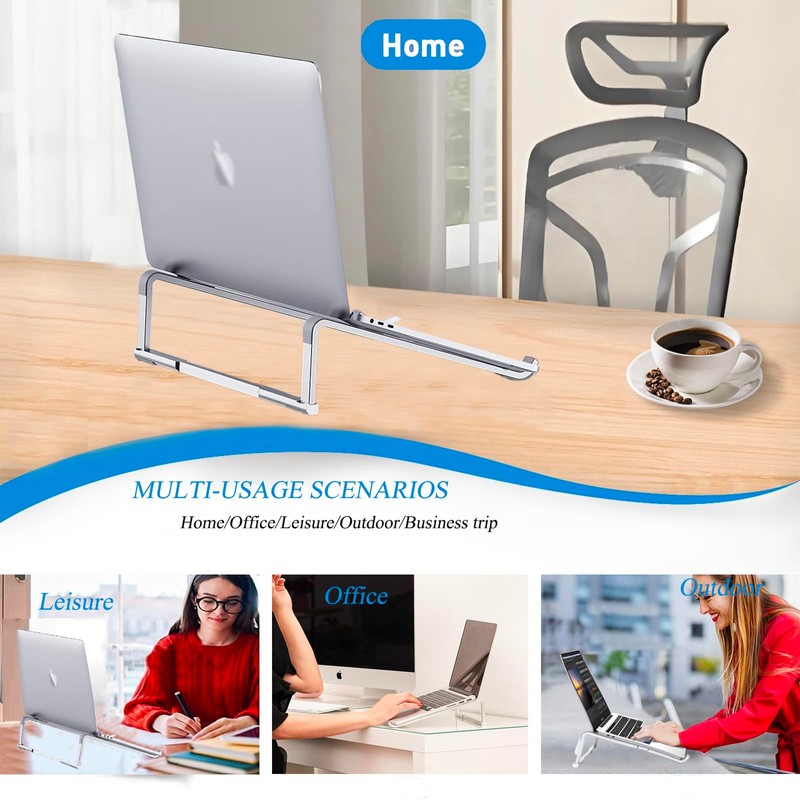 Bonlace Laptop Stand, Laptop Stand, Aluminium Computer Stand, PC Holder,
