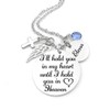 Memorial Jewelry, Stainless Steel Pendant, Necklace,I'll Hold You In My