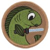 Patchtown Laser-Sword Fish Patrol Patch - 2" Round Embroidered Patch