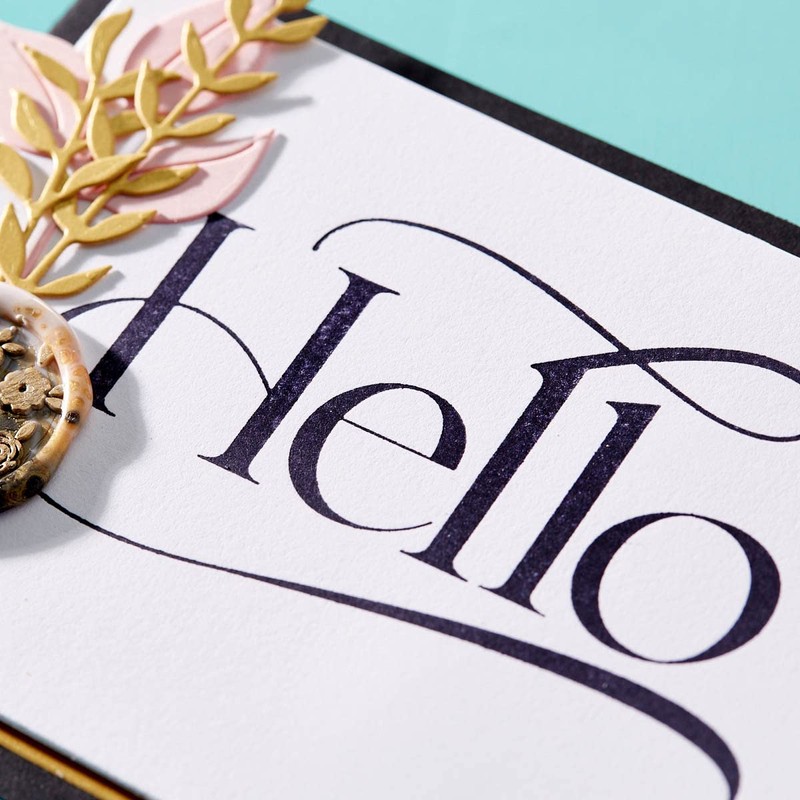 Spellbinders Hello Betterpress Plate, Metal, ONE
