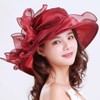 Women's Organza Mesh Church Derby Hat - Thin Breathable Sunshade