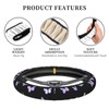 Purple Butterfly Car Steering Wheel Cover Non-Slip