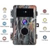 BlazeVideo Wildlife Camera, 24MP 1296P Trail Cameras with 120°Wide Angle