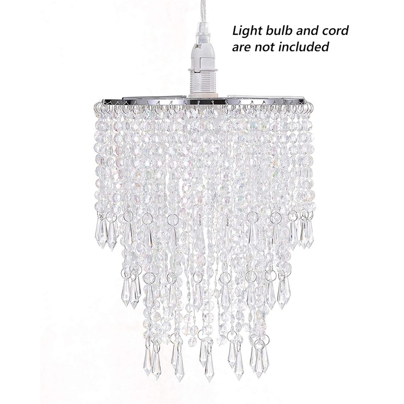 Waneway 3 Tiers Ceiling Chandelier Pendant Light Shade with Acrylic