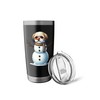 Funny Shih Tzu Dog Snowman Scarf Christmas Womens Mens Kids
