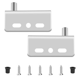 Door Pivot Hinges Heavy Duty Concealed Hinges with Bushing for Wood Doors, Drawers, Furniture Cabinets, Wardrobe, Showcase (Silver)
