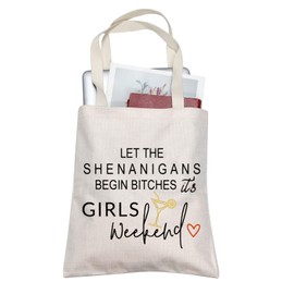 TOBGBE Girls Weekend Gifts Girl Weekend Tote Bag Girls' Trip Bag Travel Pouches Tote Bag Cases Travel gifts for Best Friends (A GIRLS Weekend Tote ca)