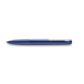 LAMY aion 277 Ballpoint Pen - Modern Ballpoint Pen in Dark Blue Made of a Seamless Aluminium Deep Drawn Housing Part - Rotationally Brushed Surface - Stitch Width M
