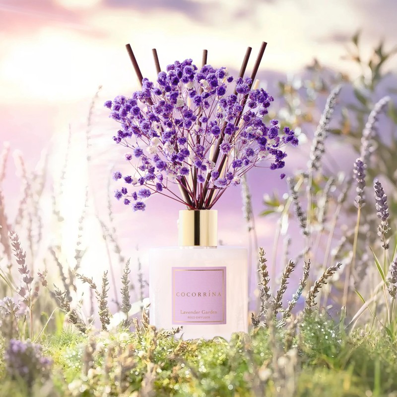 COCORRÍNA Reed Diffuser - Lavender Garden 6.7 Fl.oz Reed Diffuser