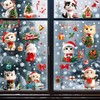 9 Sheets 156Pcs Christmas Decorations Window Clings, Large 3D Lucky