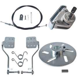 56" Brake Cable Mechanical Disc Brake Caliper and Bracket Brake Throttle Pedals kit fit for Predator 212cc 196cc 6.5Hp for honda GX160 Manco 9598 9597 for Airheart MB-1 ASW Yerf-Dog Go Kart