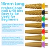 MagiBling 16mm Long Tapered Barrel Nail Drill Bits, 3/32'' Professional