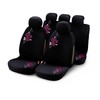 Bottari SpA 29010 My Flower Swivel Car Covers - Black/Pink