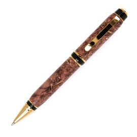 Lanier Pens Cigar Twist Pen - 24kt Gold - Brown Box Elder