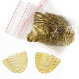 Malla De Refuerzo Palatal De Metal Dorado Para Dientes Superiores De Dentadura Parcial Acrílica