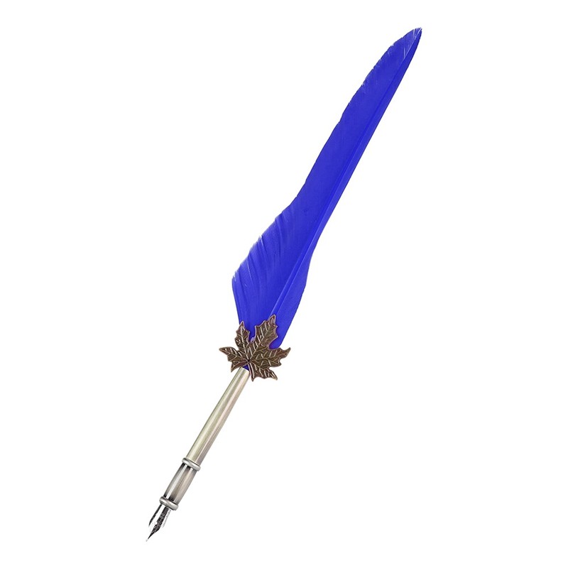 European Retro Quill Alloy Feather Writing with Pen Nibs Gift