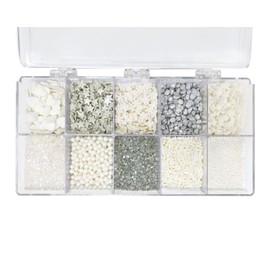 Mystic Sprinkles Christmas Holiday sprinkle Decorating Kits (Dreaming of a White Christmas in Silver Sprinkle Decorating Kit 7oz)