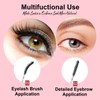 Corconess Skinny Mascara Wands 50pcs Mini Eyelash Brushes Disposable Lash