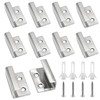 Luomorgo 10 Pcs Tile Display Hanger, Stainless Steel Wall Mounted
