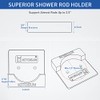 Adhesive Shower Curtain Rod Holder - Tension Curtain Rod Retainer