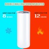 HTVRONT 12Pack Straight Sublimation Tumblers Bulk Blank 20oz Stainless Steel