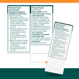 Genestra Brands - MI-gen - Gingko, European Hazel, and Bilberry Herbal Supplement - 15 ml Liquid