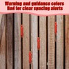 6pcs Deck Board Clamps Spacers, Red 4-in-1 Multi-Size Decking Plastic