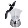 Stovetop Coffee Maker 6 Cup Moka Pot Clear ABS Top