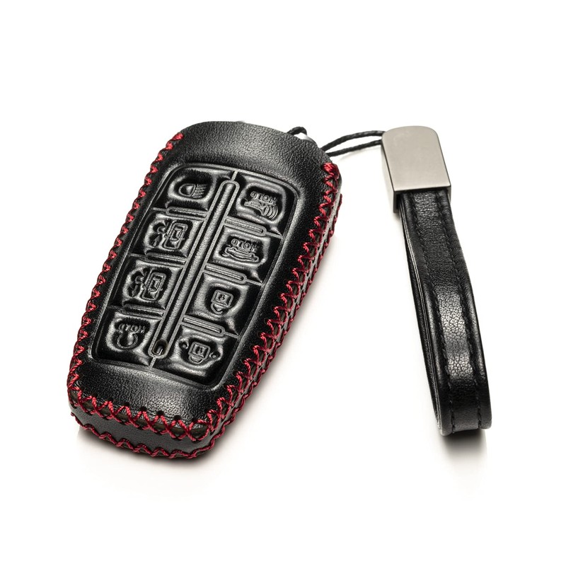 Vitodeco Leather Smart Key Fob Case Compatible with Genesis GV70,