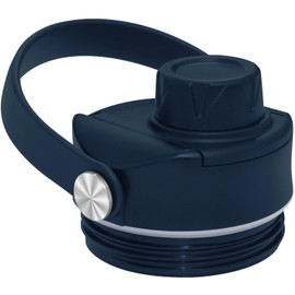 Upgraded Chug Cap for YETI Rambler Water Bottle 12 18 26 36 oz Lid Accessories, Big Handle Spout Cap for Rtic Lid Accessories, Easy to Detach Gasket, Navy