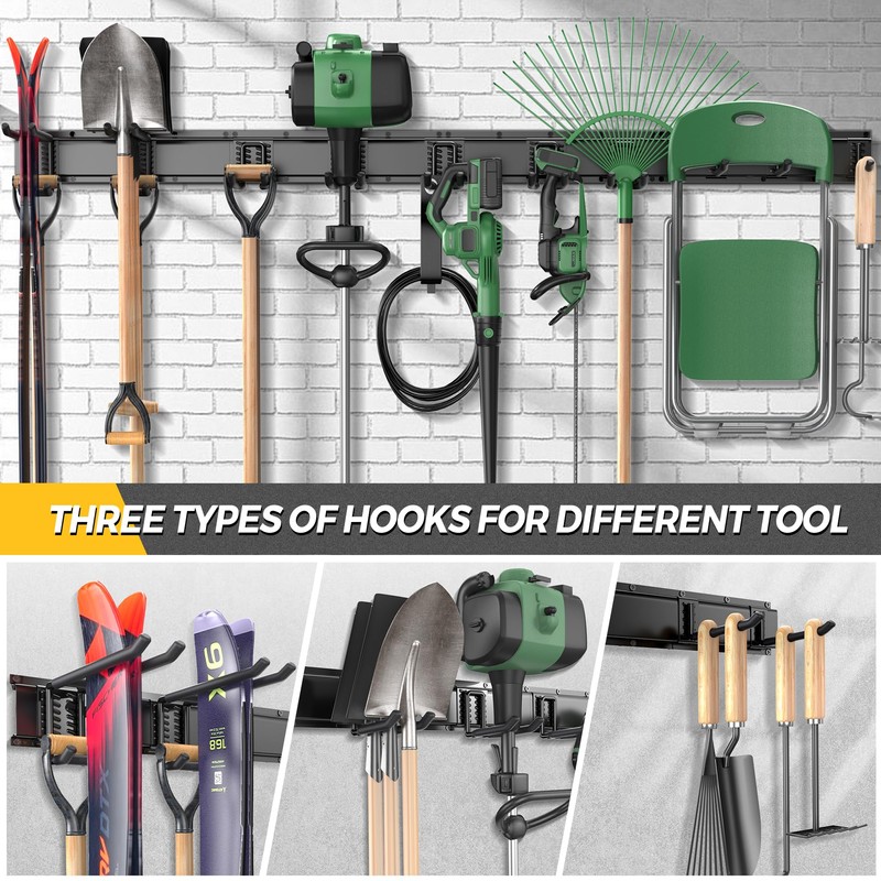 LBT 99" Garage Tool Organizer Wall Mount - 1000lbs Garden