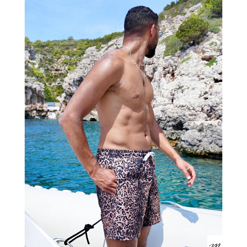 MaaMgic Mens Solid Swim Trunks Quick Dry 4 Way Stretch