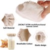 Sourdough Starter Jar Covers - 4Pcs Elastic Cotton Cloth Covers