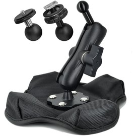 VAUBORTTI Aluminum Portable Nonslip Beanbag Dashboard Friction Mount 3 in 1 for GPS,Camera, Vedio Camera,Backup Camera Monitor,360°Adjustable Compatible with RAM B Size 1" Ball Components