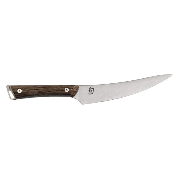 Shun Cutlery Kanso Boning & Fillet Knife 6.5”, Easily Glides Through Meat and Fish, Authentic, Handcrafted Japanese Boning, Fillet and Trimming Knife
