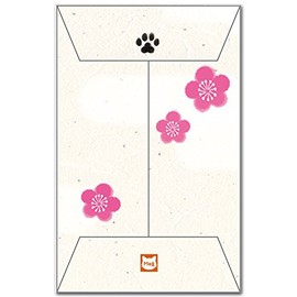 かわいいイラストぽち袋 ｢猫だるま｣ おもしろ祝儀袋 ５枚入り お年玉袋