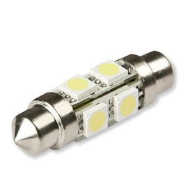 Auto Dynasty 11MM X 39MM 8-SMD 5050 Festoon LED Vehicle Light Bulb, Compatible with all Models (White Light)