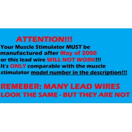 cmedproducts Electrode Lead Wire for Dynatronics Dynatron SOLARIS SERIES Model #705 BLACK 72"
