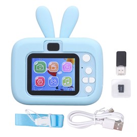 Kids Camera 20MP 1080P 2.0 Inch Color Display Timed Video Recording Playing Games Rich Effects Camera Toy Blue