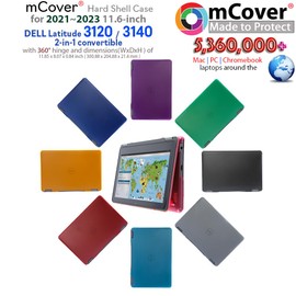 mCover Hard Case ONLY Compatible with 2021-2023 11.6" Dell Latitude 3120/3140 Education 2-in-1 Convertible (with 360° Hinge) Laptop (NOT Fitting Other Dell Models) - Blue