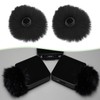 Create idea 2-Piece Lavalier Microphone Windproof Plush Cover Microphone Cover