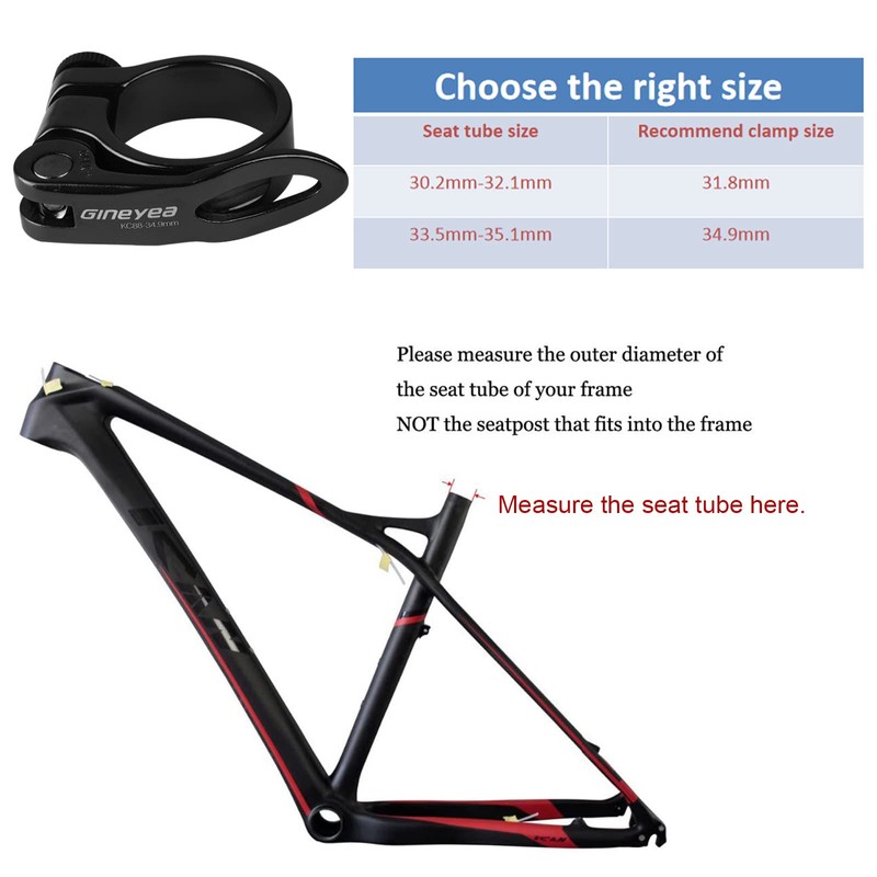 Drahtesel Bicycle Saddle Clamp Quick Release Seat Post Clamp Saddle