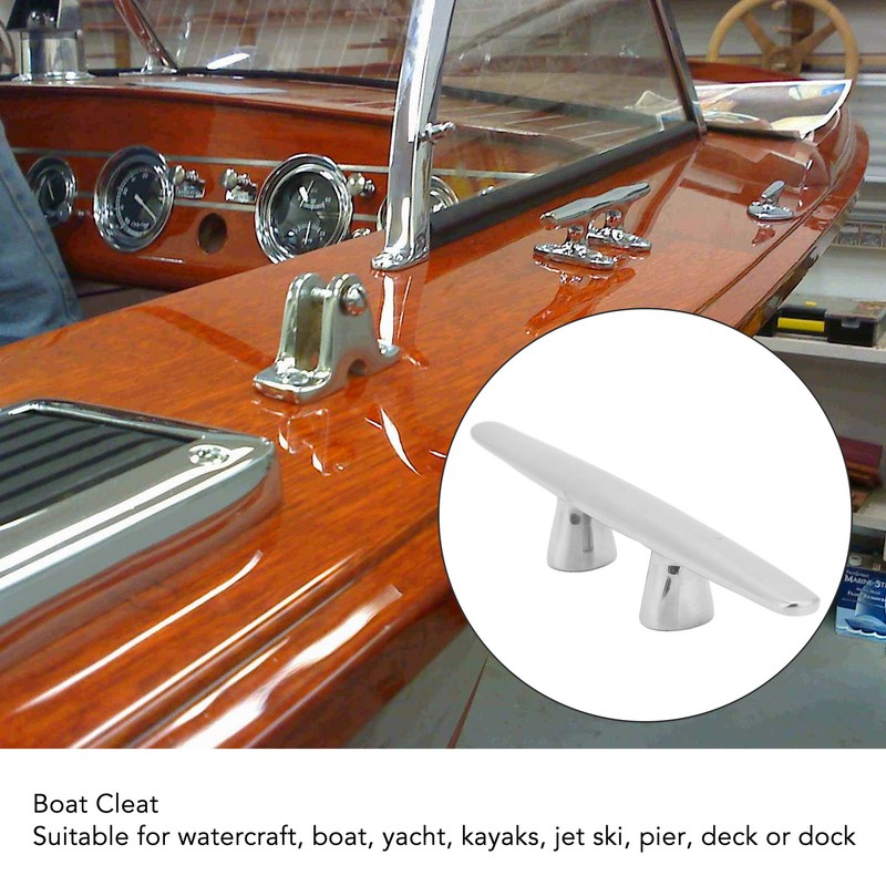 Marine Cleat Open Base 316 Stainless Steel Cleat Universal Fit