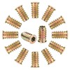 Powlankou 45 Pieces 1/4"-20 x 20mm Furniture Insert Nut, Hex