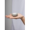 Set of 2 traditional tea light holders made of stoneware