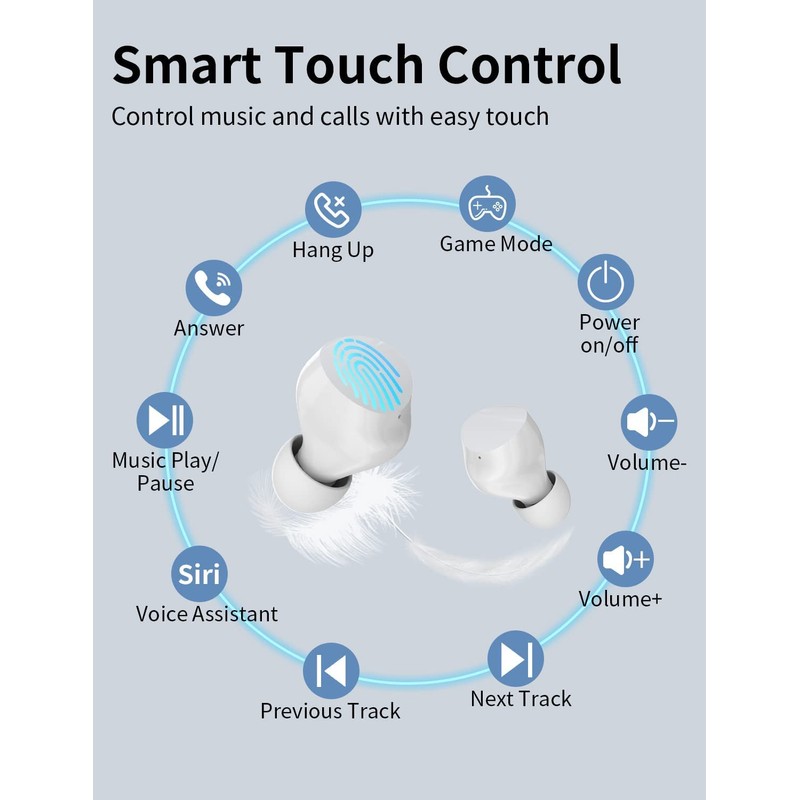 AMAFACE Wireless Earbuds, Bluetooth Headset with Cute Charging Case, Bluetooth