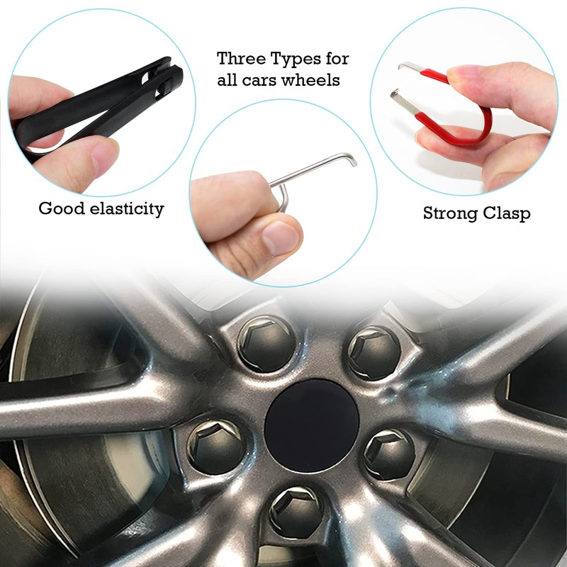 IIRC Wheel Bolt Caps Tool 6 Pieces Wheel Bolts Caps