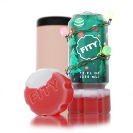 FITY Freeze (2 Pack) - A Multi-Use Freezable Ice Pack 12oz Can Adapter for 16oz Tall Can Tumblers Also use w/Lunch Boxes, Diaper Bags, Sore Muscles, Compatible with YETI MiiR CamelBak BruMate (Red)