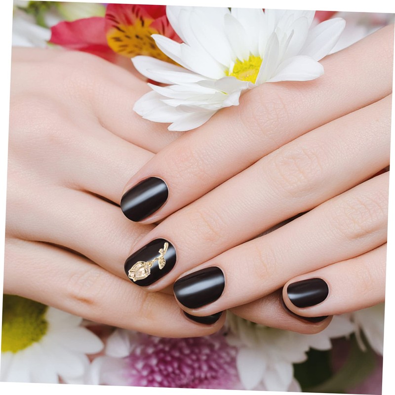 Mikinona Diy Nail Art Supply Rose Flower Nail Gems Manicure