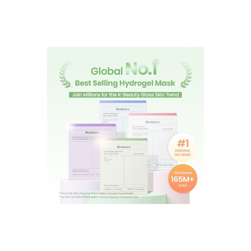 BIODANCE Refreshing Sea Kelp Overnight Hydrogel Face Mask